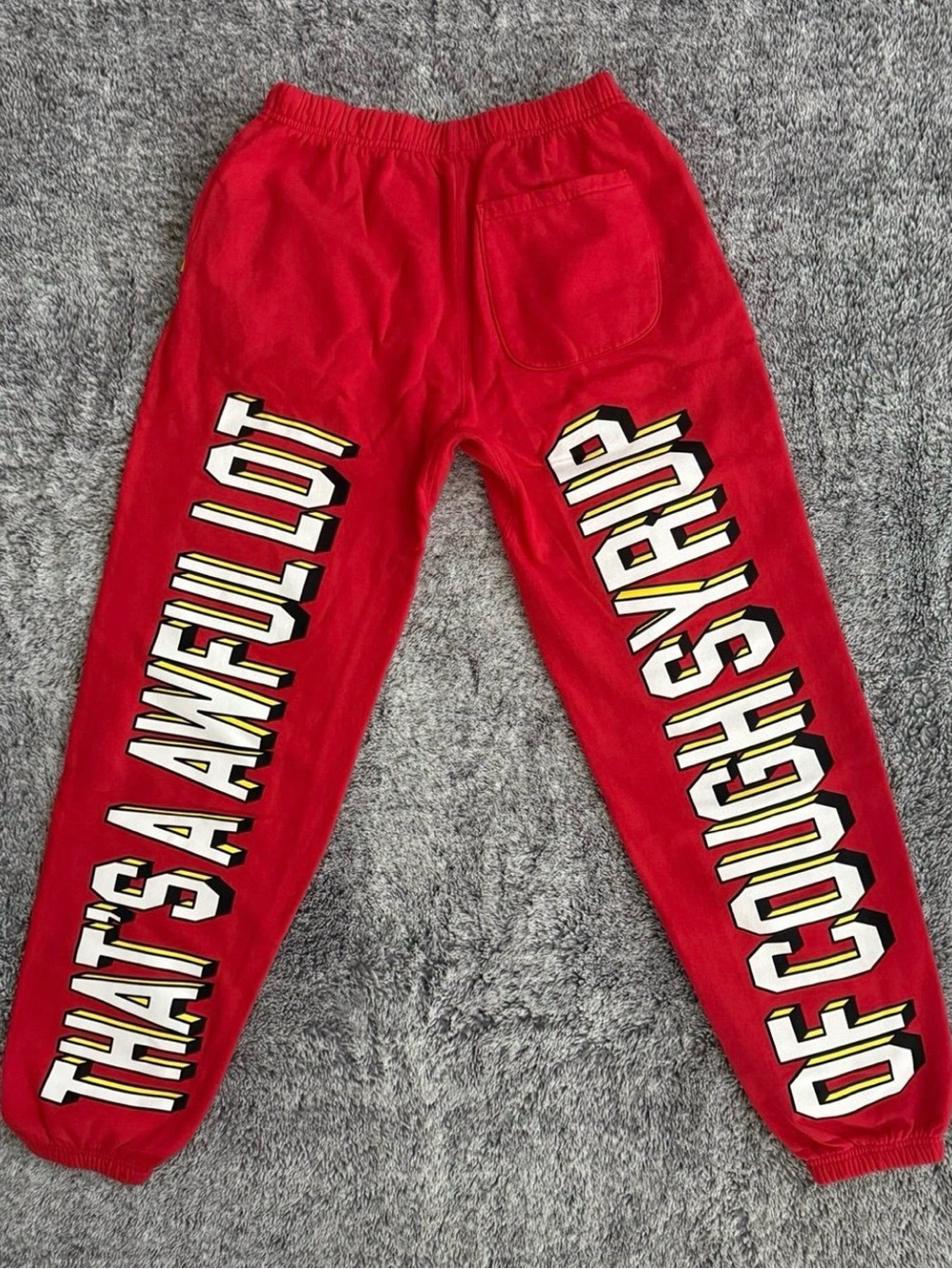 Men’s That’s A Awful Lot Of Cough Syrup Sweatpants, NEW